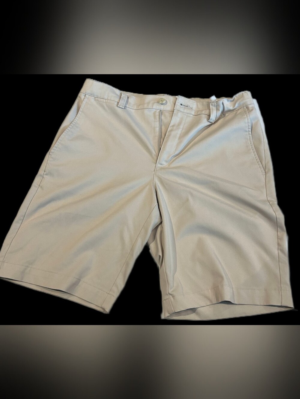 PGA Tour Boys Shorts Khaki Tan Golf Chino Adjustable Waist Large 14/16